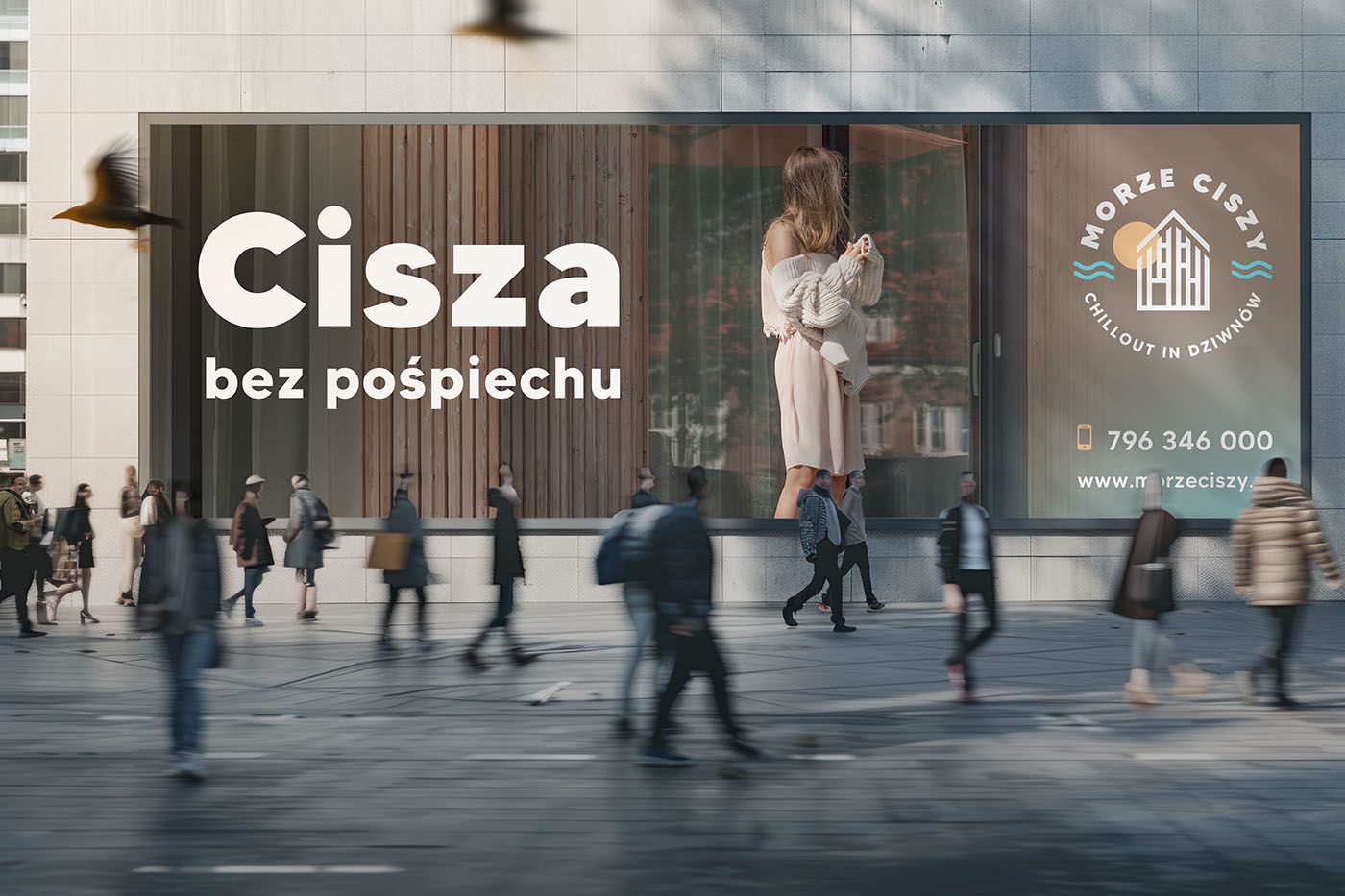 Znak Morze Ciszy na nośniku zewnętrznym