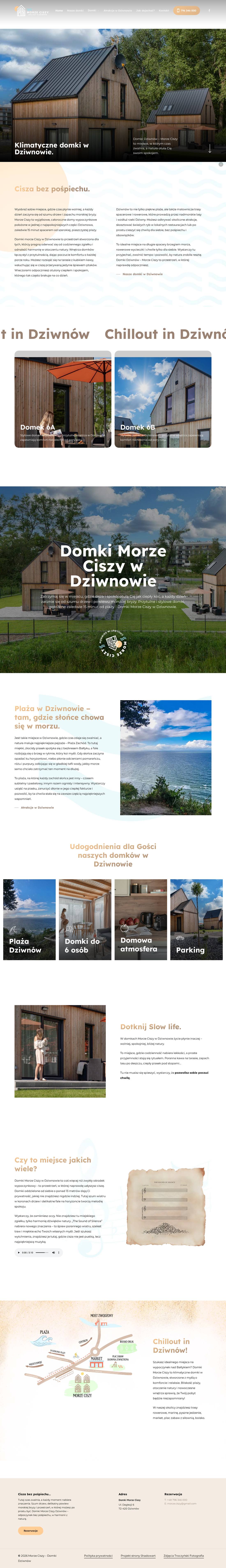 Strona morzeciszy.pl — widok desktop
