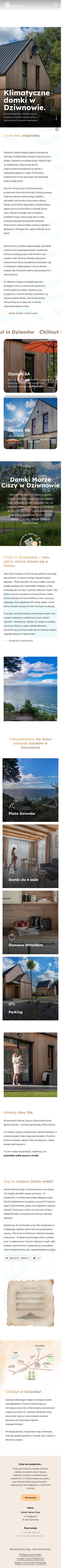 Strona morzeciszy.pl — widok mobilny