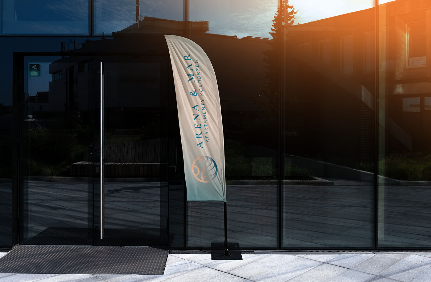 Branding Kołobrzeg, Logo Apartamenty Arena & Mar Kołobrzeg