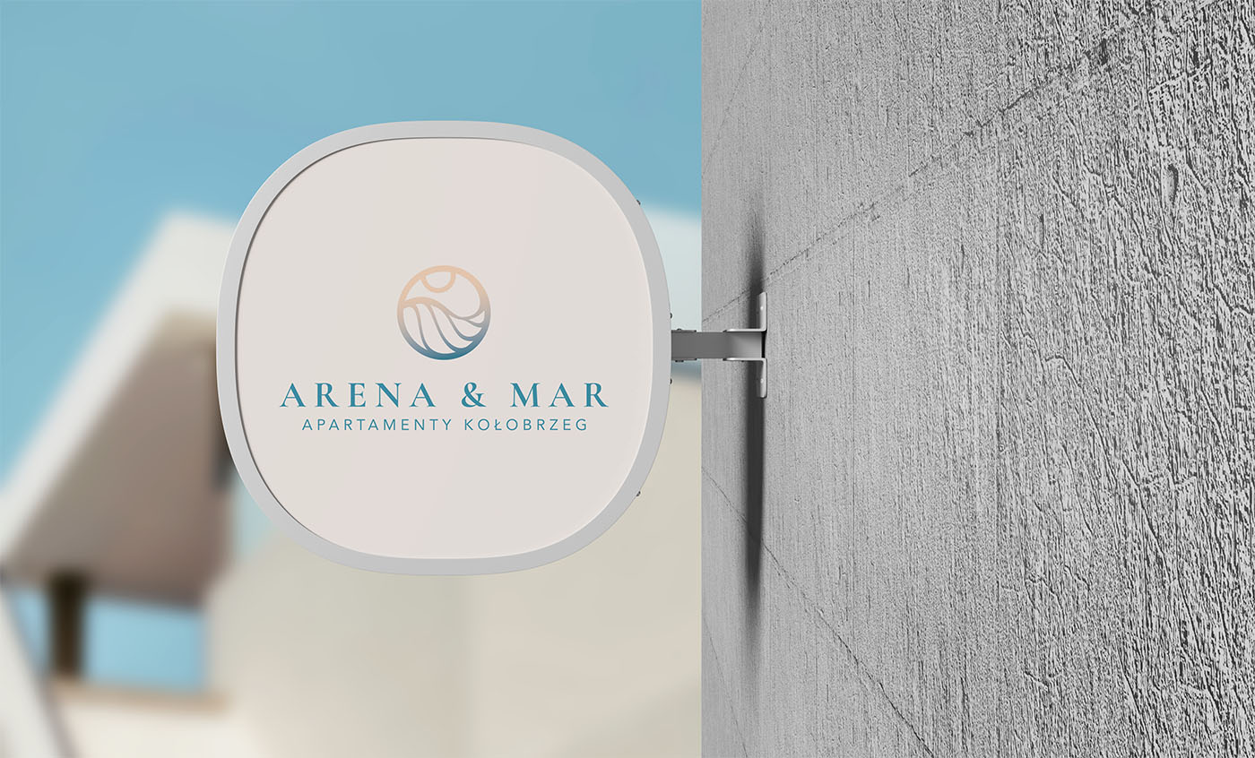 Branding Kołobrzeg, Logo Apartamenty Arena & Mar Kołobrzeg