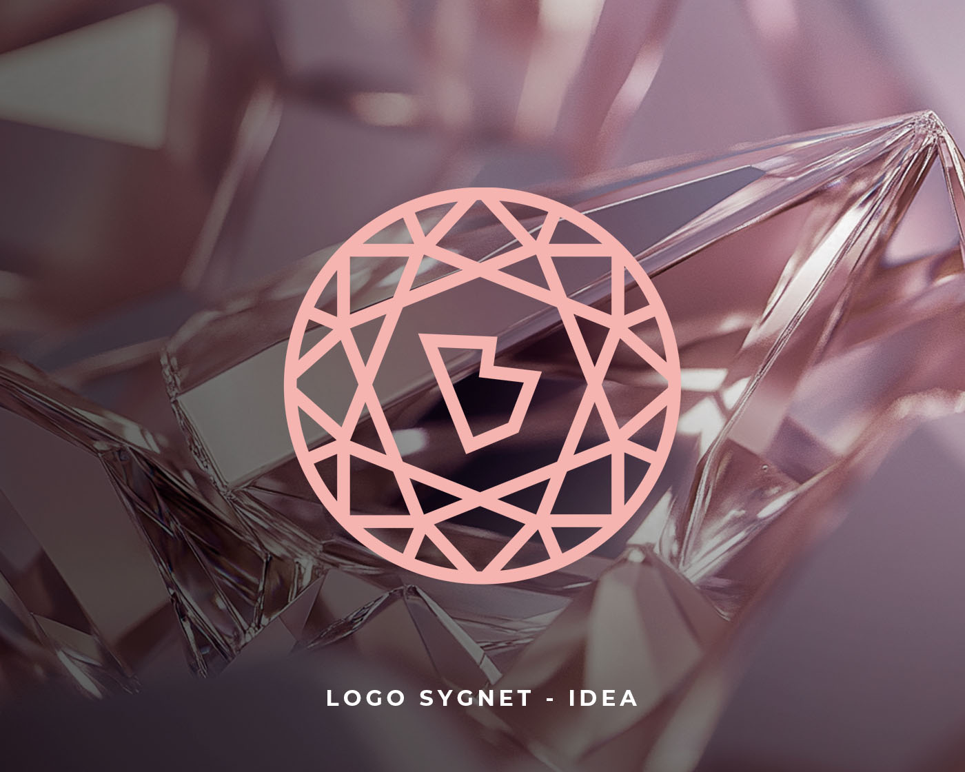 Logo sygnet idea. Diamond Beauty. Branding Beauty