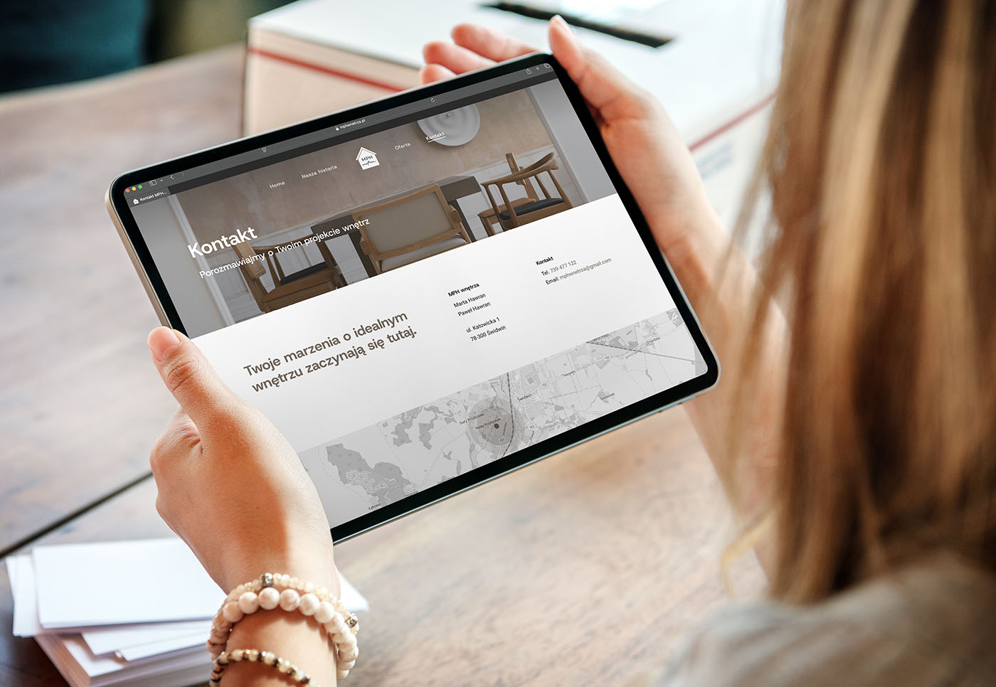 Projektowanie stron. Webdesign. Strona dla producenta mebli