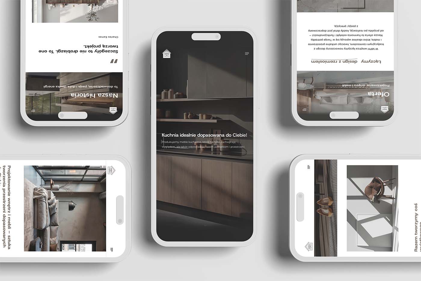 Projektowanie stron. Webdesign. Strona dla producenta mebli