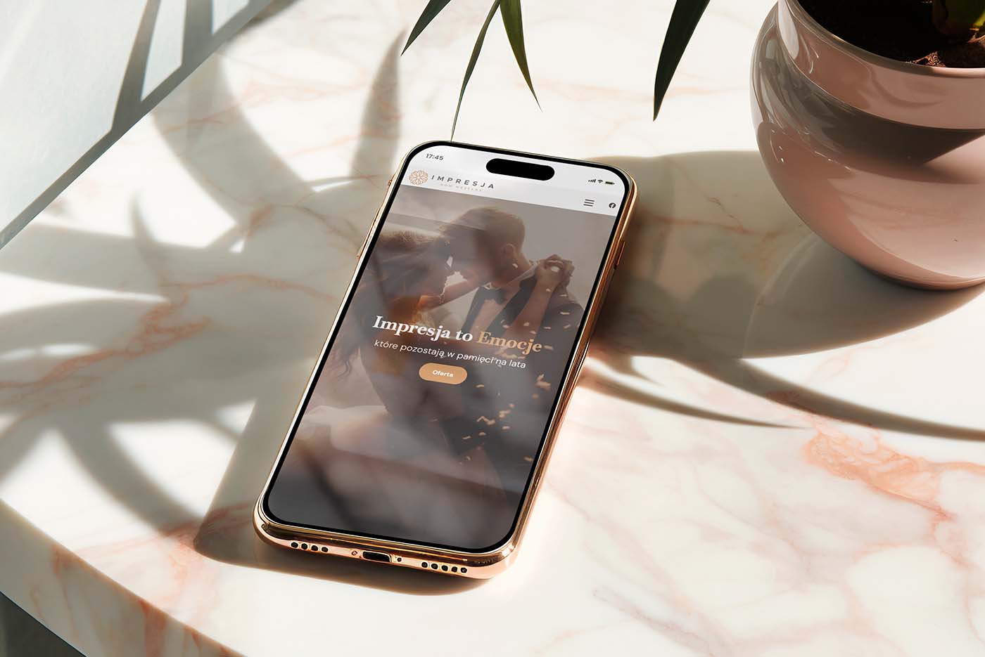 Strona internetowa dla Sali Weselnej Impresja