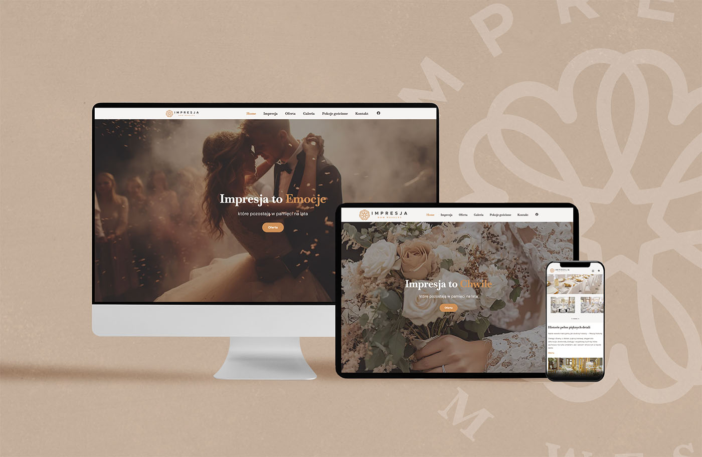 Strona internetowa dla Sali Weselnej Impresja